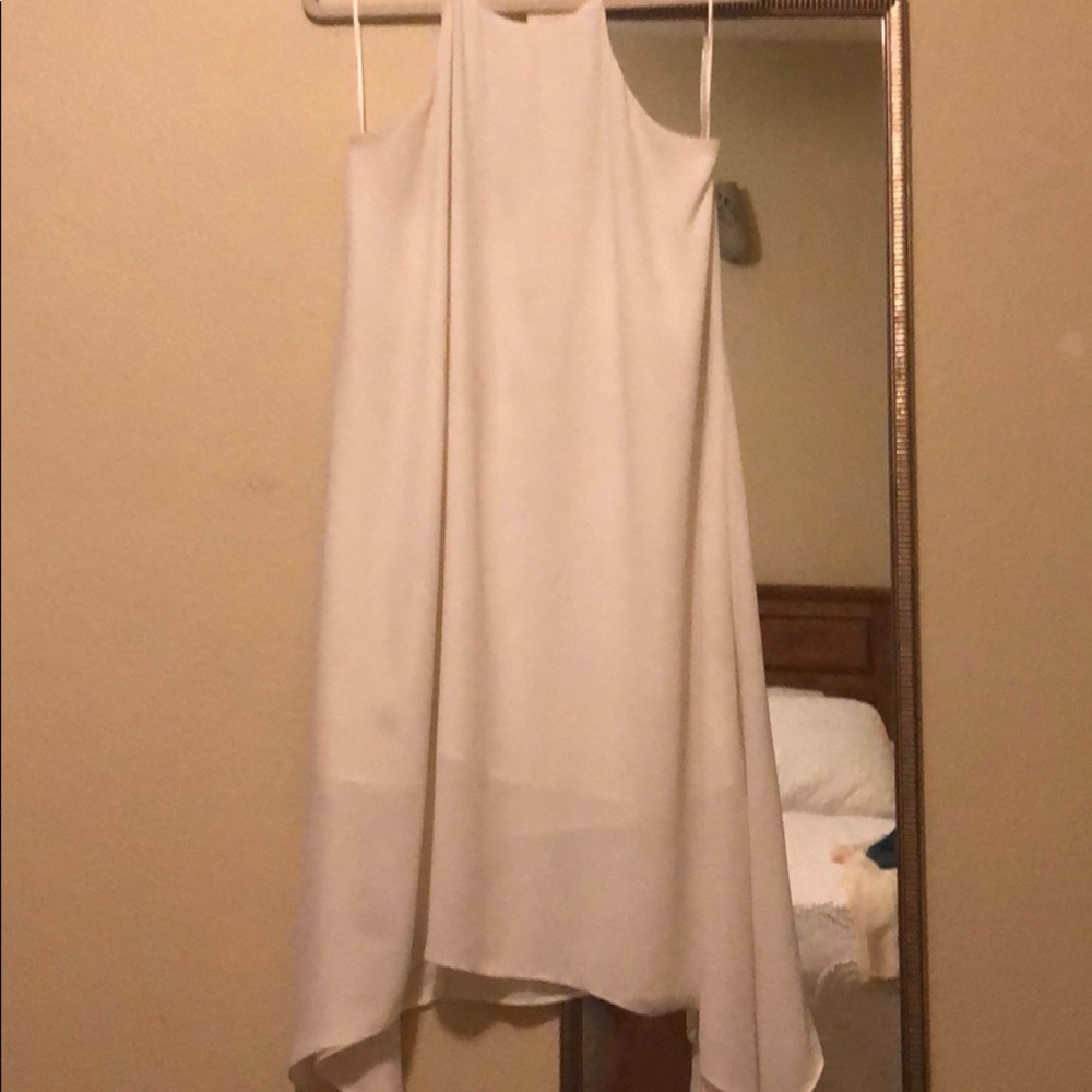 White flowy dress
